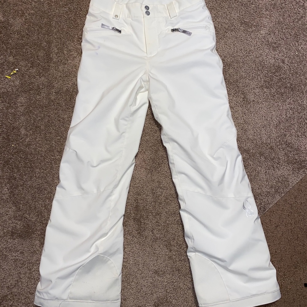 Spyder White snow pants